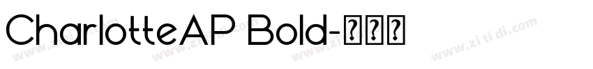 CharlotteAP Bold字体转换